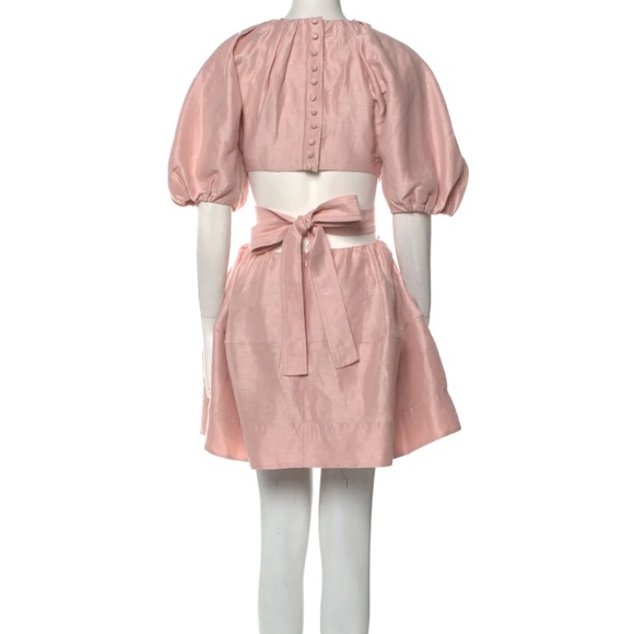 AJE psychedelia cut out mini dress in blush - Picture 7 of 7